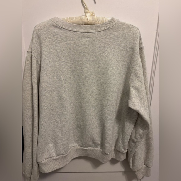 Hollister NYC Graphic Crewneck Sweatshirt Gray Oversized Pullover Women's S - Picture 5 of 5